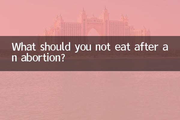 Que ne faut-il pas manger après un avortement ?