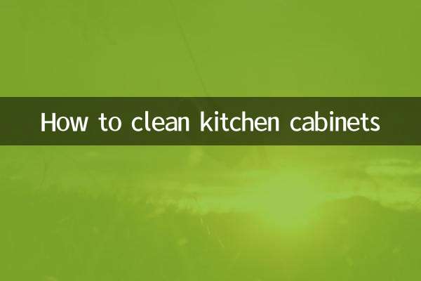 How to clean kitchen cabinets