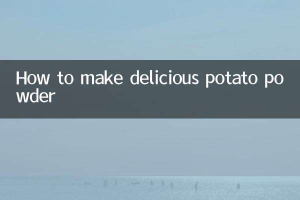 Como fazer uma deliciosa batata em pó