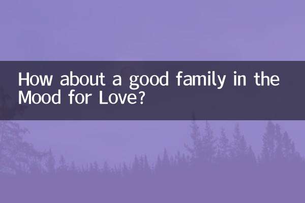 Wie wäre es mit einer guten Familie im Mood for Love?