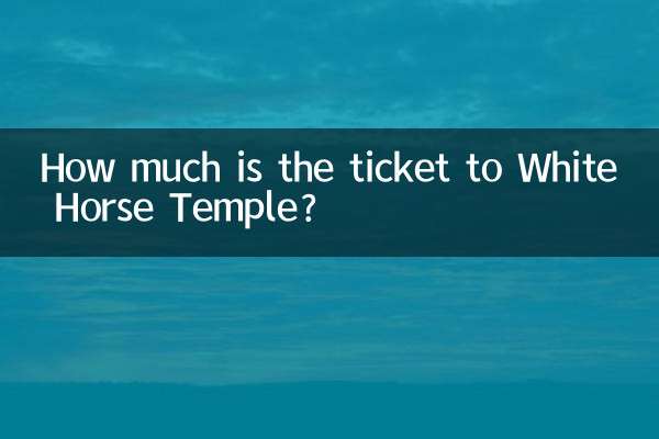 ¿Cuánto cuesta la entrada al Templo del Caballo Blanco?