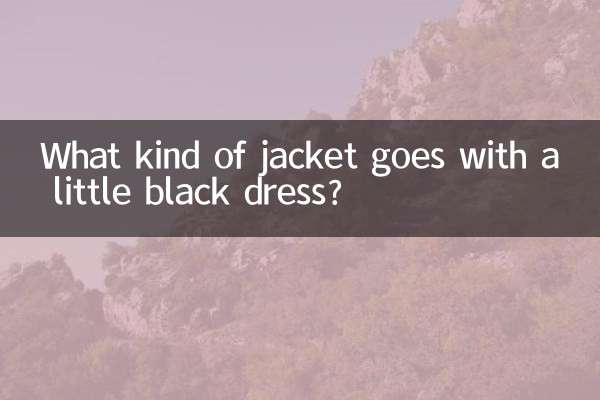 小黑裙配什么外套
