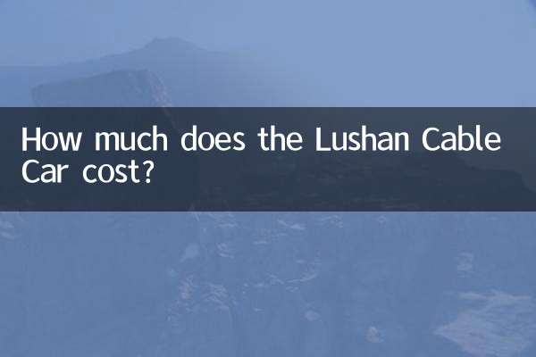 How much does the Lushan Cable Car cost?