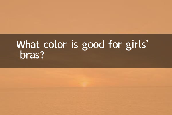 Welche Farbe eignet sich für Mädchen-BHs?