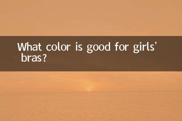 Que cor é boa para sutiãs de menina?