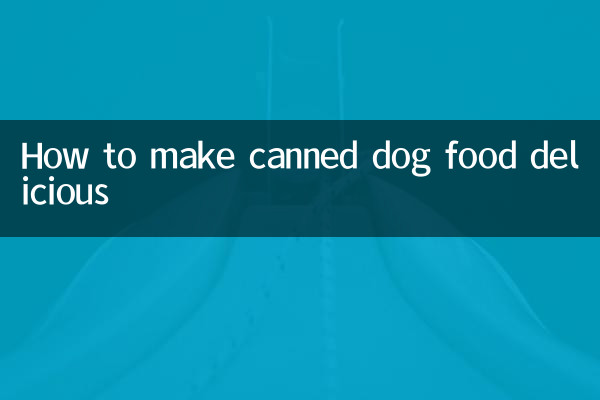How to make canned dog food delicious