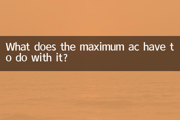 Cosa c'entra la massima AC?