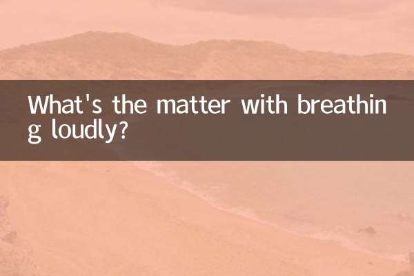 What's the matter with breathing loudly?