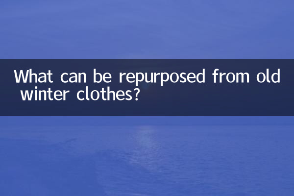 What can be repurposed from old winter clothes?