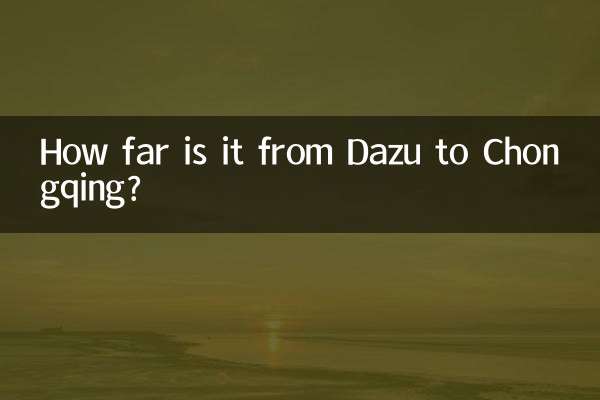 Quelle distance y a-t-il entre Dazu et Chongqing ?