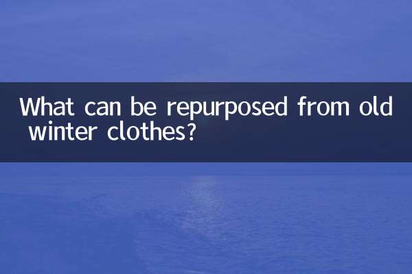 What can be repurposed from old winter clothes?
