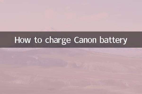 How to charge Canon battery