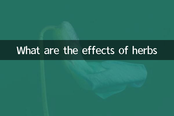 ¿Cuáles son los efectos de las hierbas?
