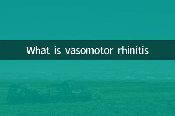 ¿Qué es la rinitis vasomotora?