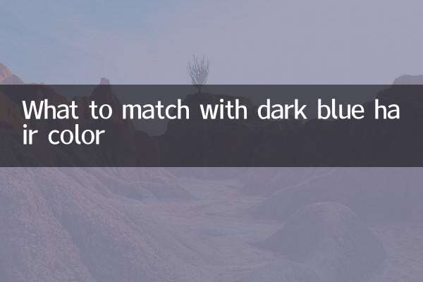 Was passt zur dunkelblauen Haarfarbe?