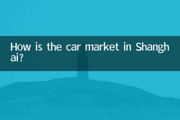 शंघाई में कार बाज़ार कैसा है?