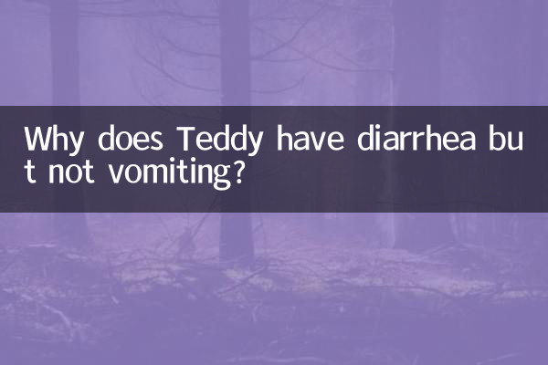 Por que Teddy tem diarréia, mas não vomita?