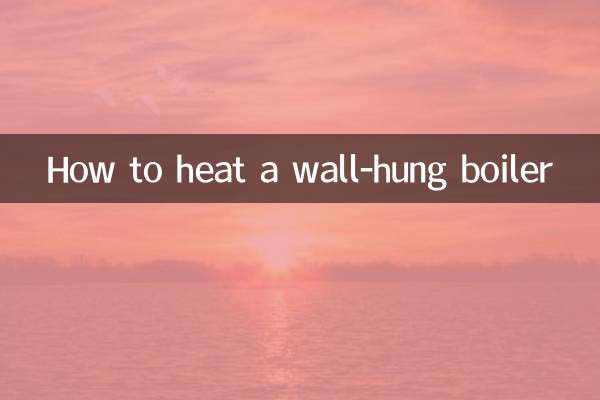 Cómo calentar una caldera mural