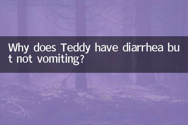 Por que Teddy tem diarréia, mas não vomita?