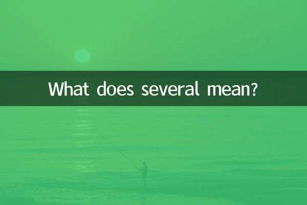 ¿Qué significa varios?