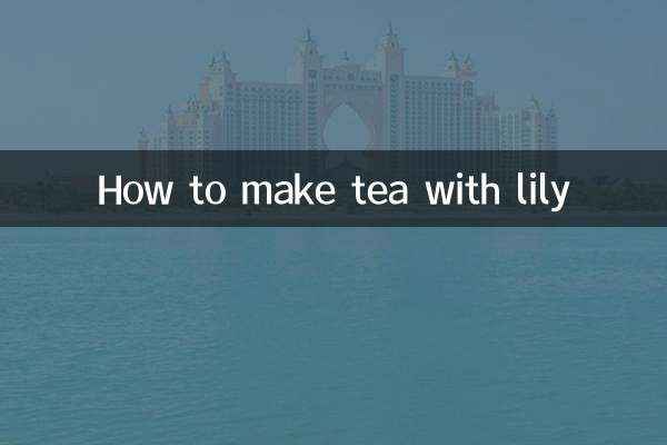 Como fazer chá com lírio