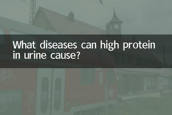 What diseases can high protein in urine cause?