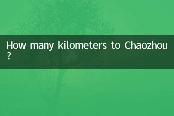 Quantos quilômetros até Chaozhou?