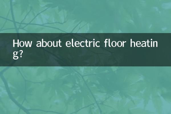 Wie wäre es mit einer elektrischen Fußbodenheizung?