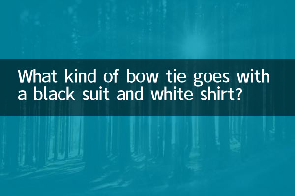 Welche Fliege passt zu einem schwarzen Anzug und einem weißen Hemd?