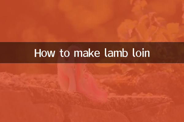 ラムロース肉の作り方