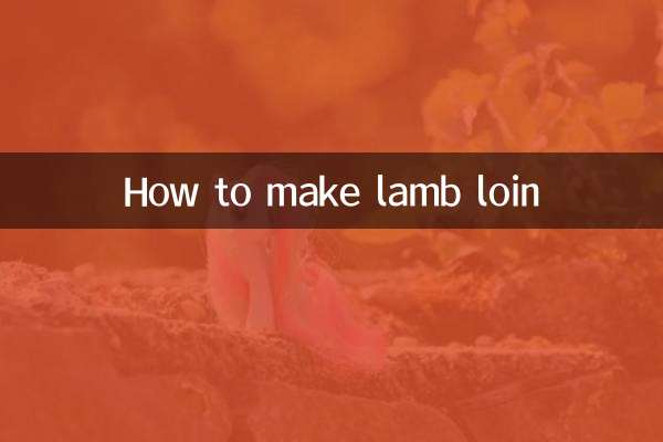 ラムロース肉の作り方