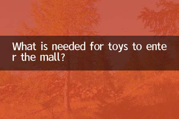 What is needed for toys to enter the mall?