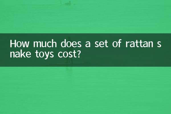 Сколько стоит набор игрушек из ротанговой змеи?