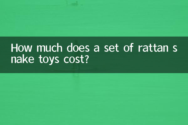 Quanto costa un set di giocattoli a forma di serpente in rattan?