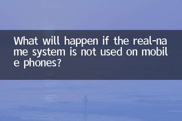 Cosa accadrà se il sistema del nome reale non verrà utilizzato sui telefoni cellulari?