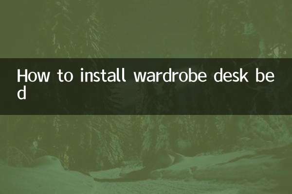 نحوه نصب تخت میز کمد