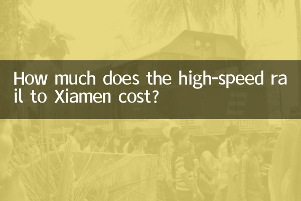 هزینه راه آهن سریع السیر به Xiamen چقدر است؟
