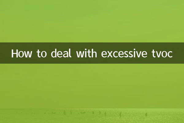 How to deal with excessive tvoc