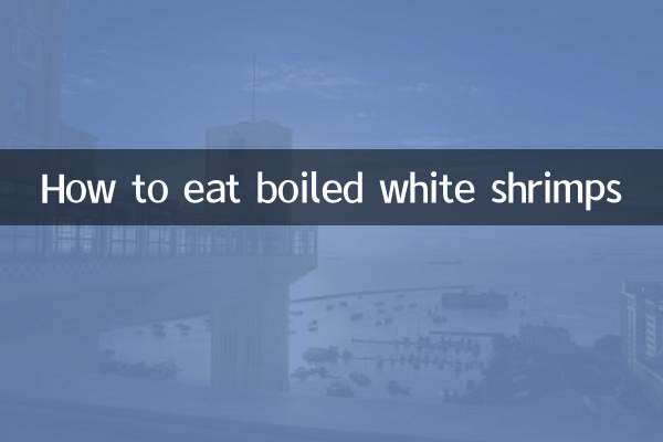Wie man gekochte weiße Garnelen isst