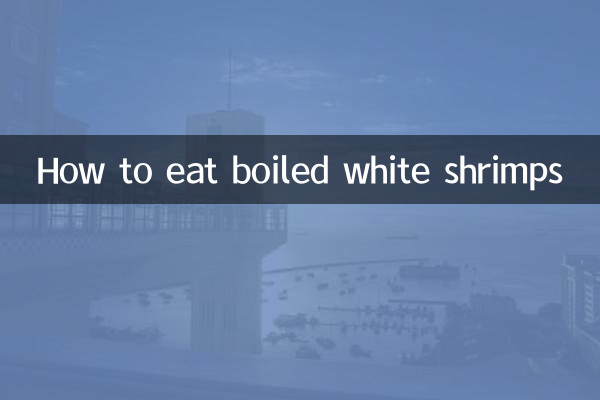 Wie man gekochte weiße Garnelen isst