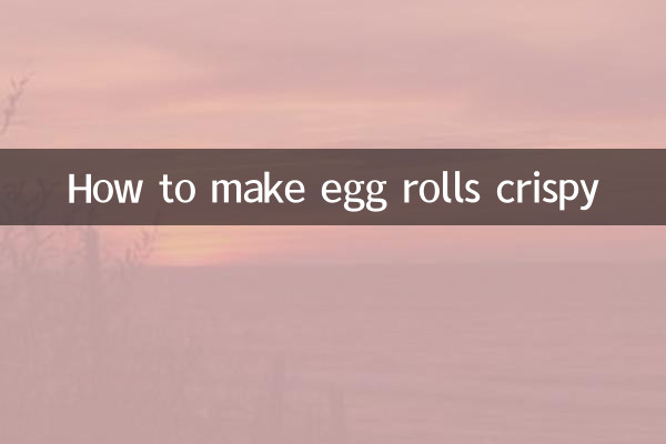Как сделать яичные рулеты хрустящими