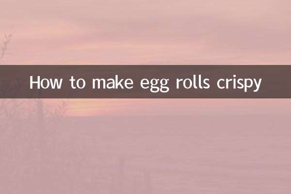 কিভাবে ডিম রোল ক্রিস্পি করা যায়