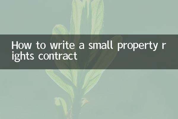 So schreiben Sie einen kleinen Eigentumsrechtsvertrag