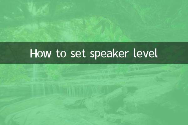 Como definir o nível do alto-falante