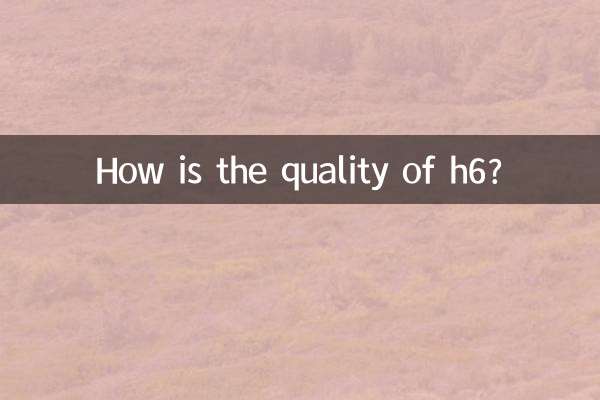 ¿Cómo es la calidad del h6?
