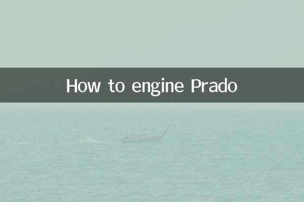 How to engine Prado