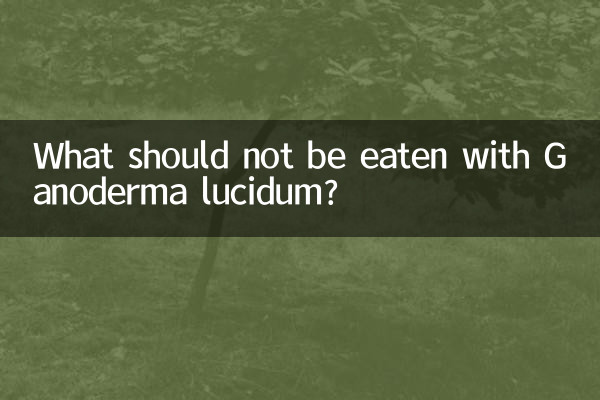 Was sollte man bei Ganoderma lucidum nicht essen?