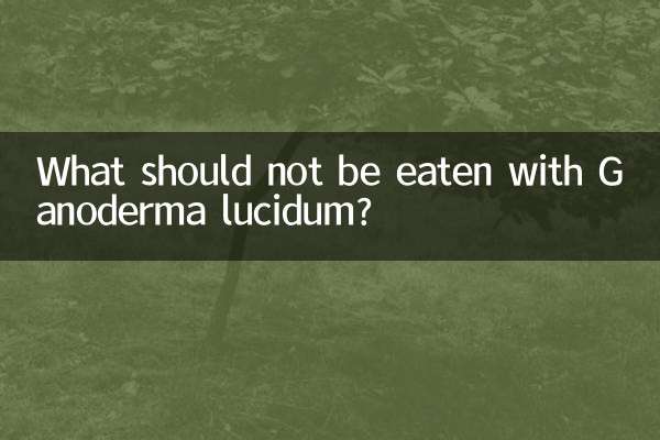 Was sollte man bei Ganoderma lucidum nicht essen?
