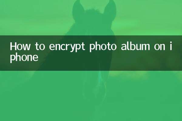 Como criptografar álbum de fotos no iphone