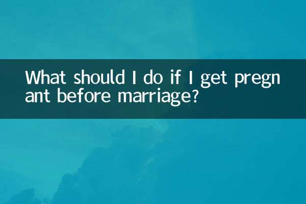結婚前に妊娠した場合はどうすればよいですか？